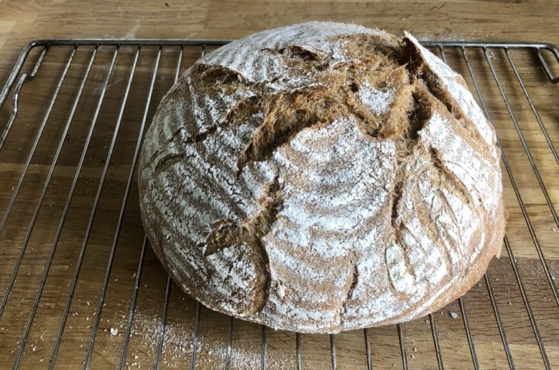 Einfaches Vollkornbrot backen🍞 / 100% Vollkorn 🌾 / 72h Vorteig