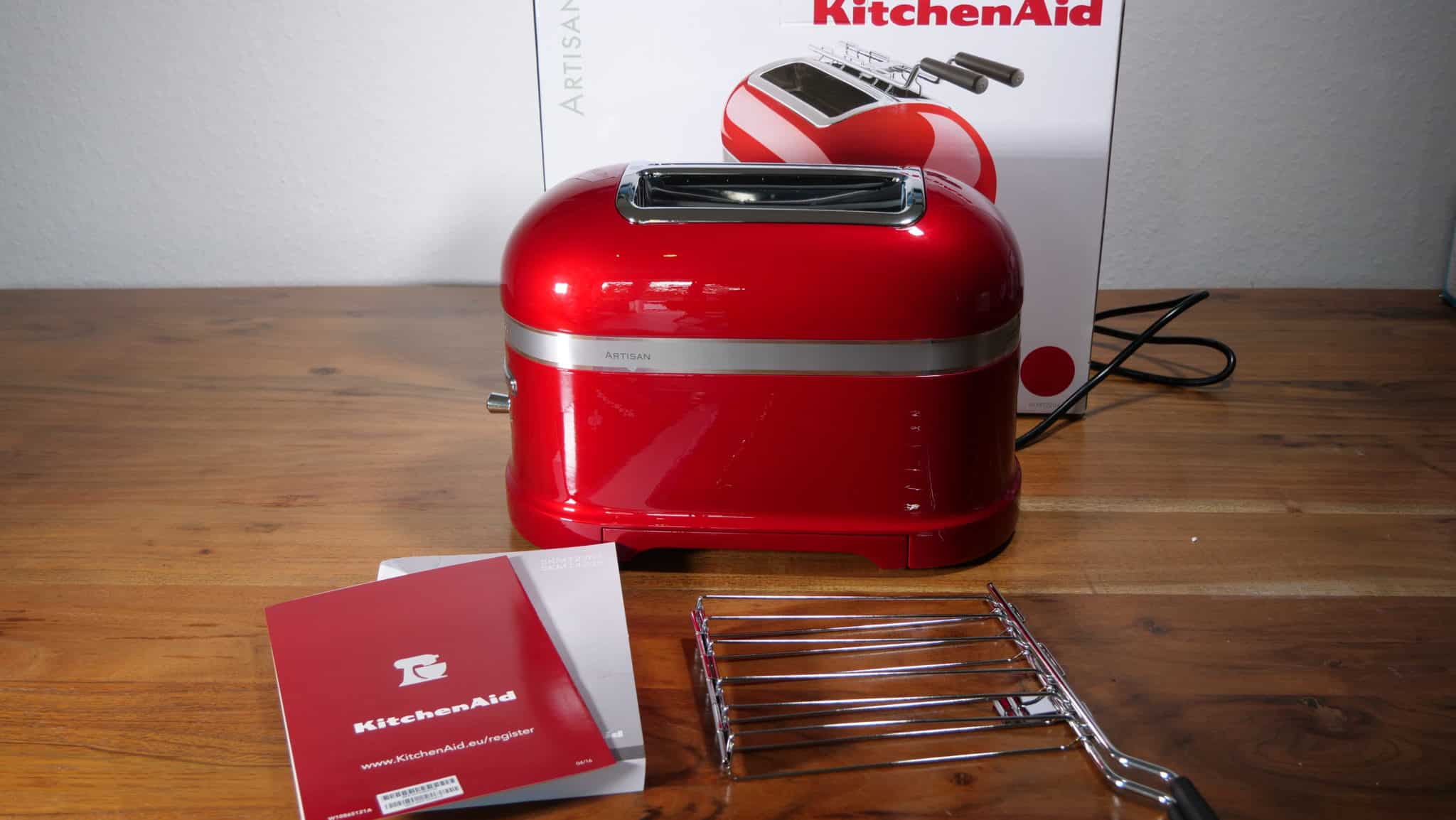 Kitchenaid Artisan-Toaster Test (liebesrot) mit • Praxistest • Video echter